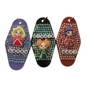 Hocus Pocus Hotel Keychains Bedazzled Handmade